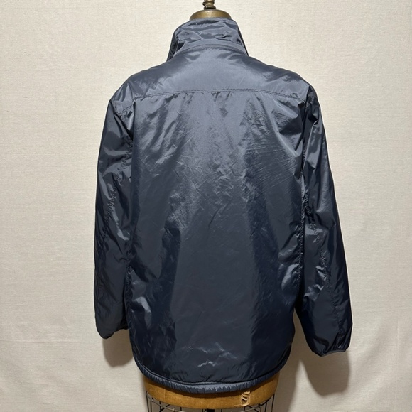 L.L. Bean Fleece Lined Nylon Warmup Jacket Men's Large - Picture 3 of 9